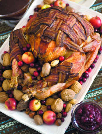 BaconWrapped Roasted Turkey With Pan Gravy Recipes Dallas News