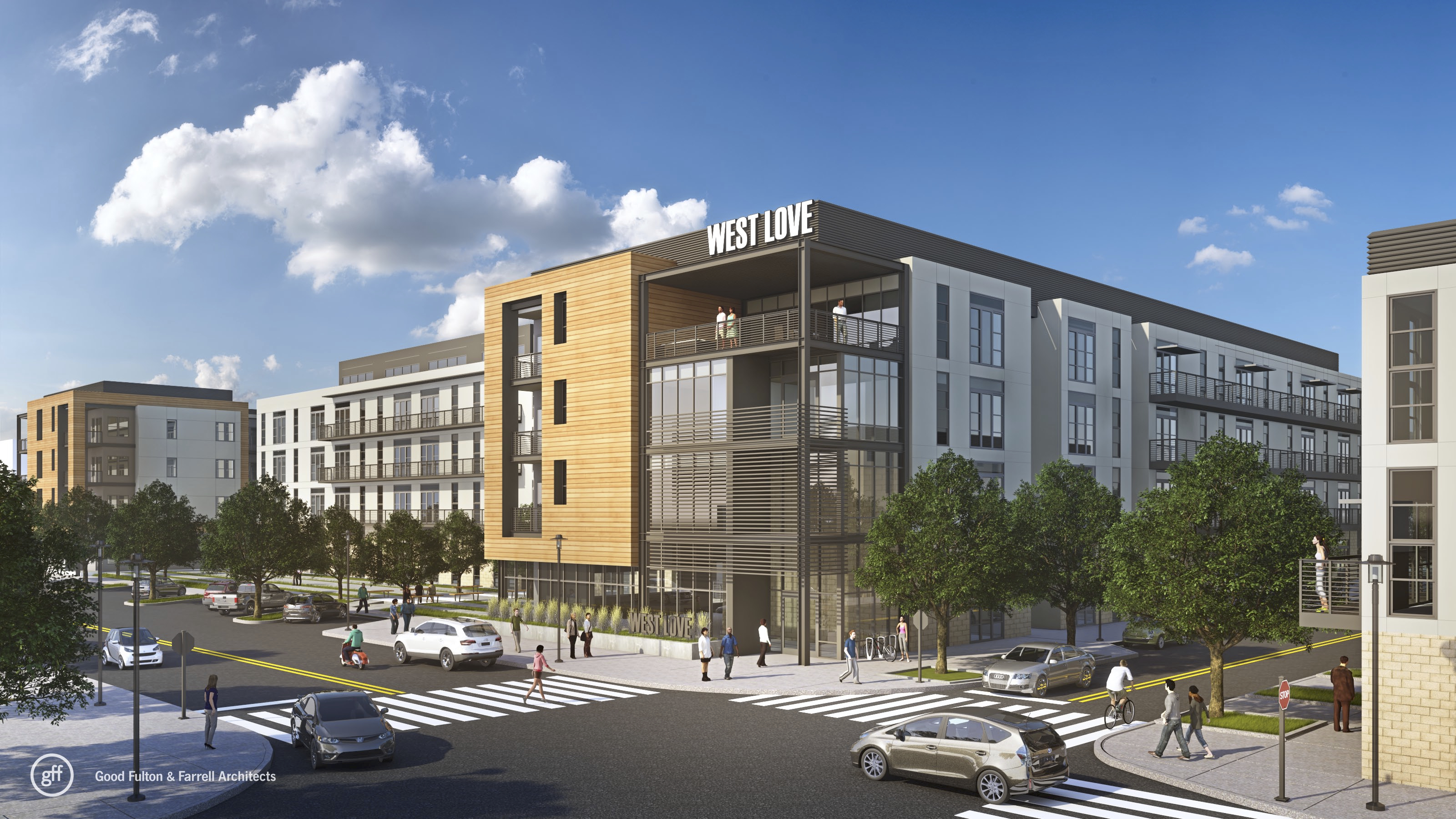Apartment builder JPI plans to develop hundreds of rental units in the 37-acre West Love mixed-use project near Dallas Love Field.((West Love))