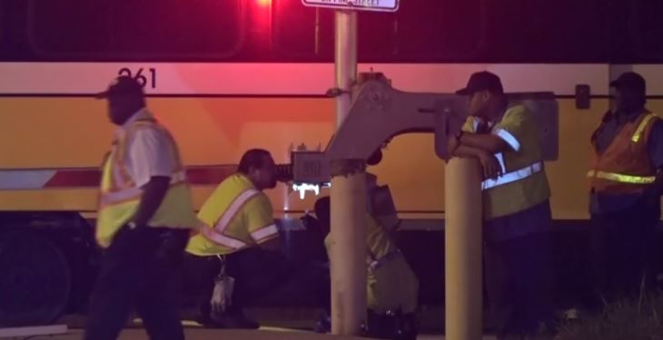 Woman killed, driver injured after car struck by DART train in South