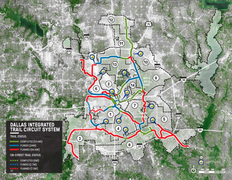 23 million raised to link 50 miles of Dallas
