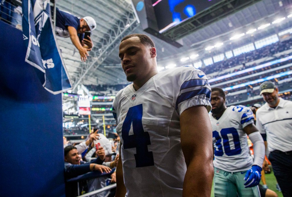 Prescott won't feel disrespected by trash talk at Cowboys camp. The star QB  says he often starts it