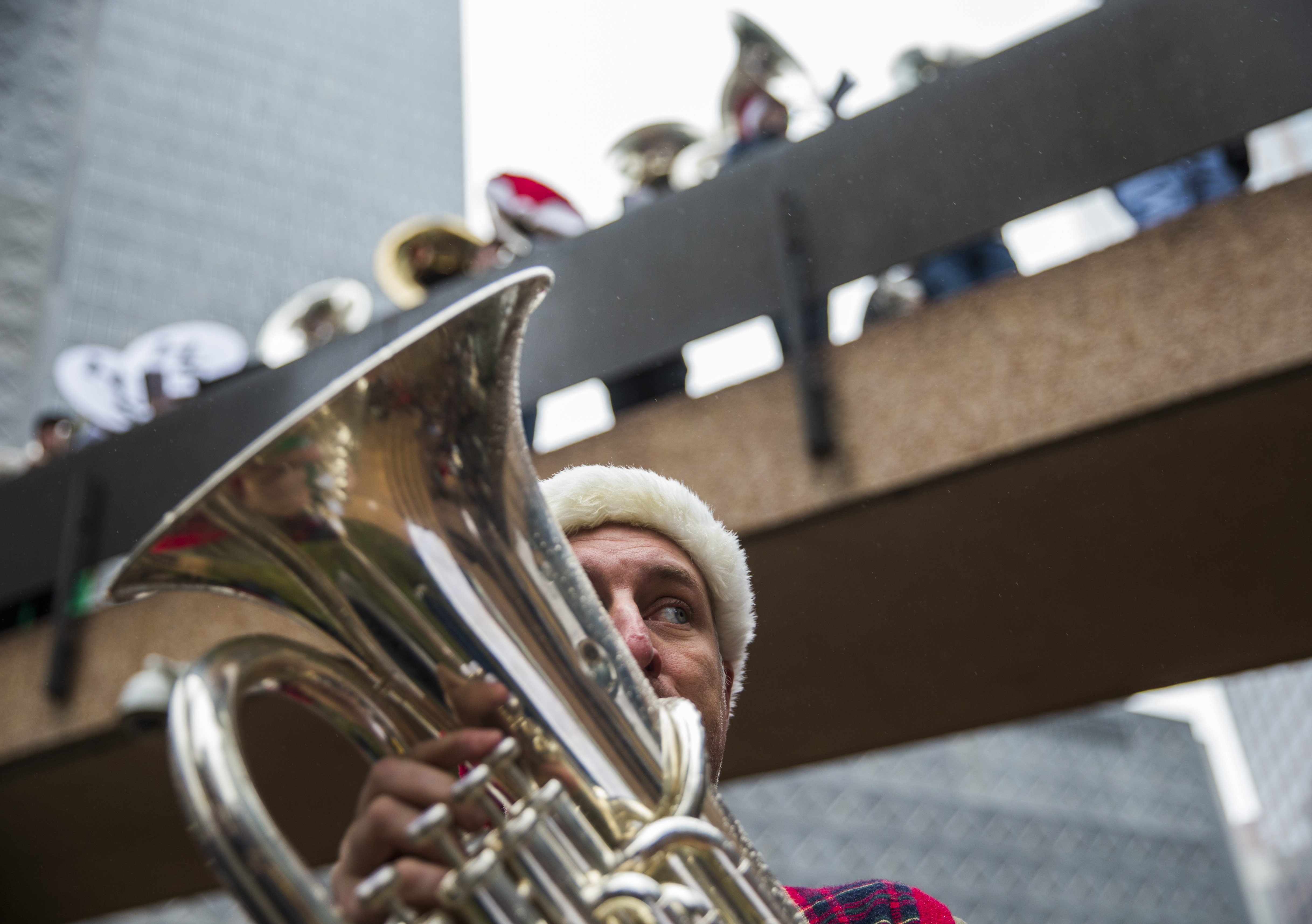 Tuba Players Take over Thanksgiving Square for 39th Annual Tuba