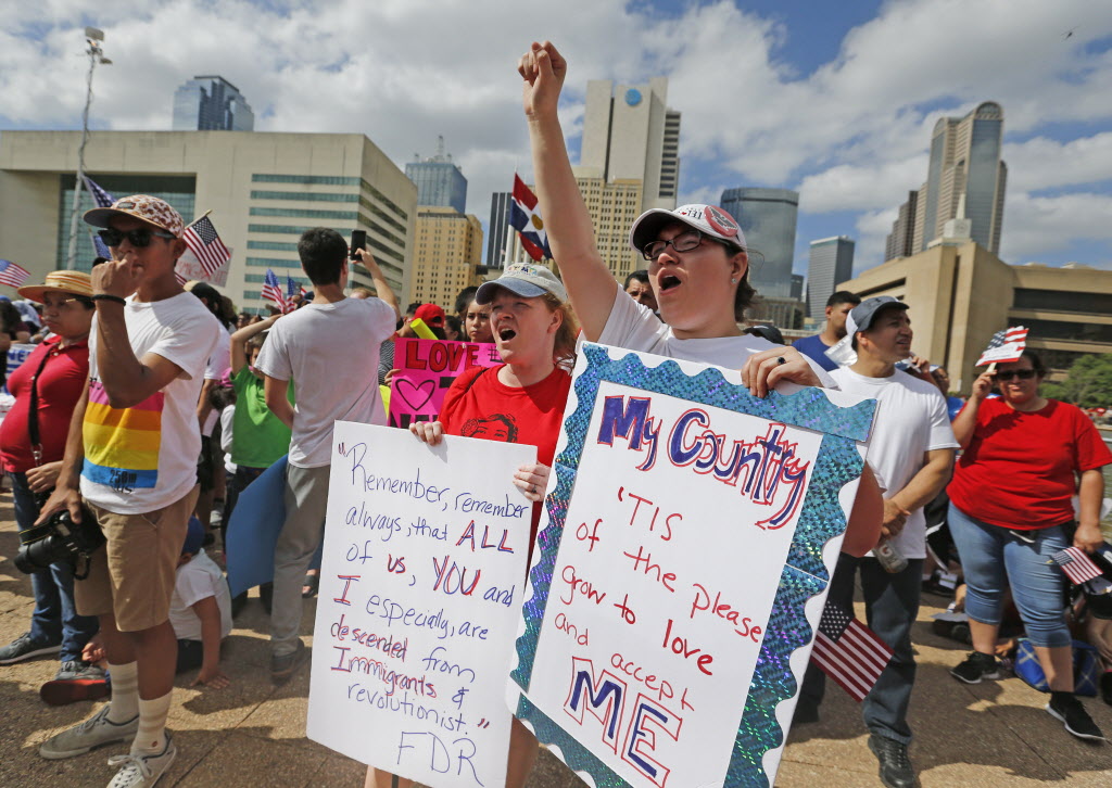 Thousands rally for immigration rights at Dallas Mega March Immigration Dallas News