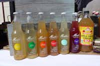 Mother's infused apple cider vinegar beverages at Highland Park Village Local Artisan Market.(Kim Pierce)