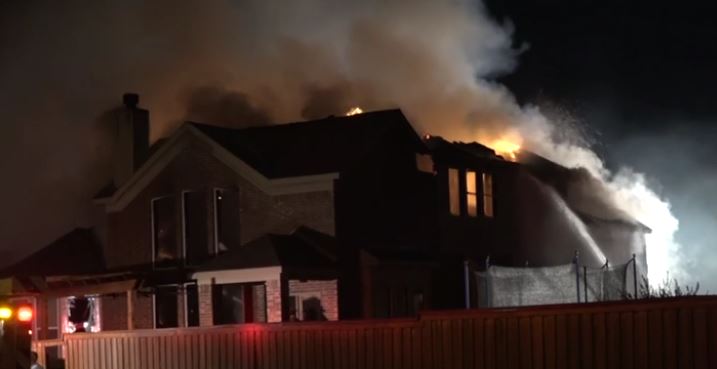 Lightning strike probably caused fire at house in suburban Fort Worth