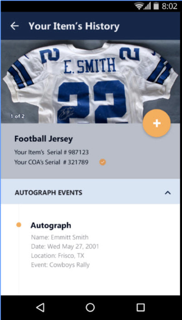 emmitt smith autographed jersey