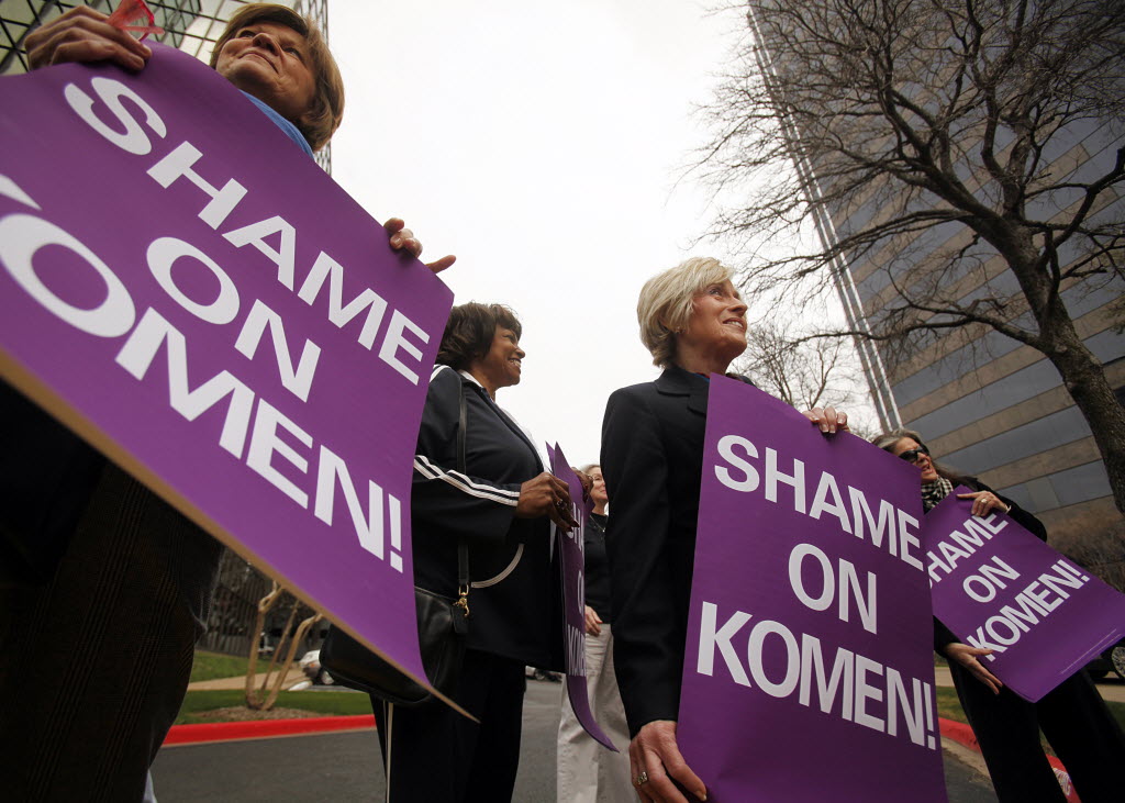 Shame on Komen': Protesters Charge 'Pinkwashing' over Fracking-Charity  Partnership