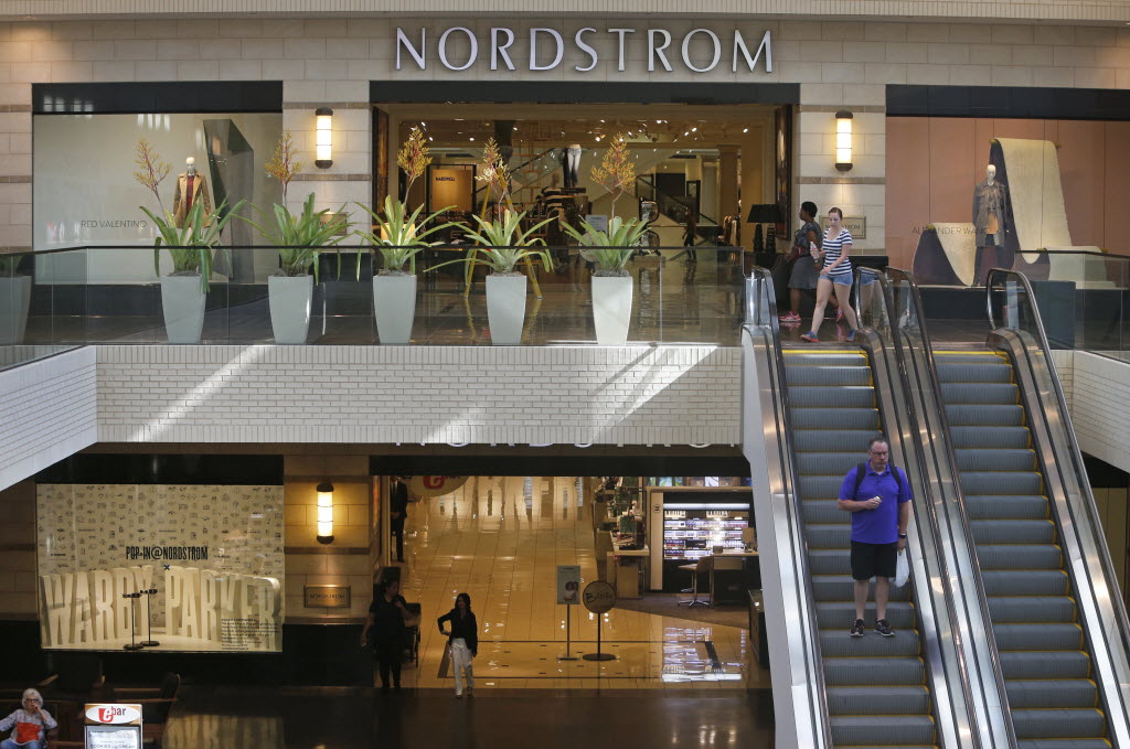 Nordstrom department store and parking lot at Northpark shopping