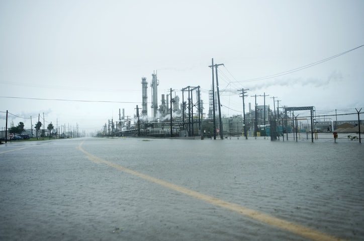 Risultati immagini per harvey hurricane flooded refineries