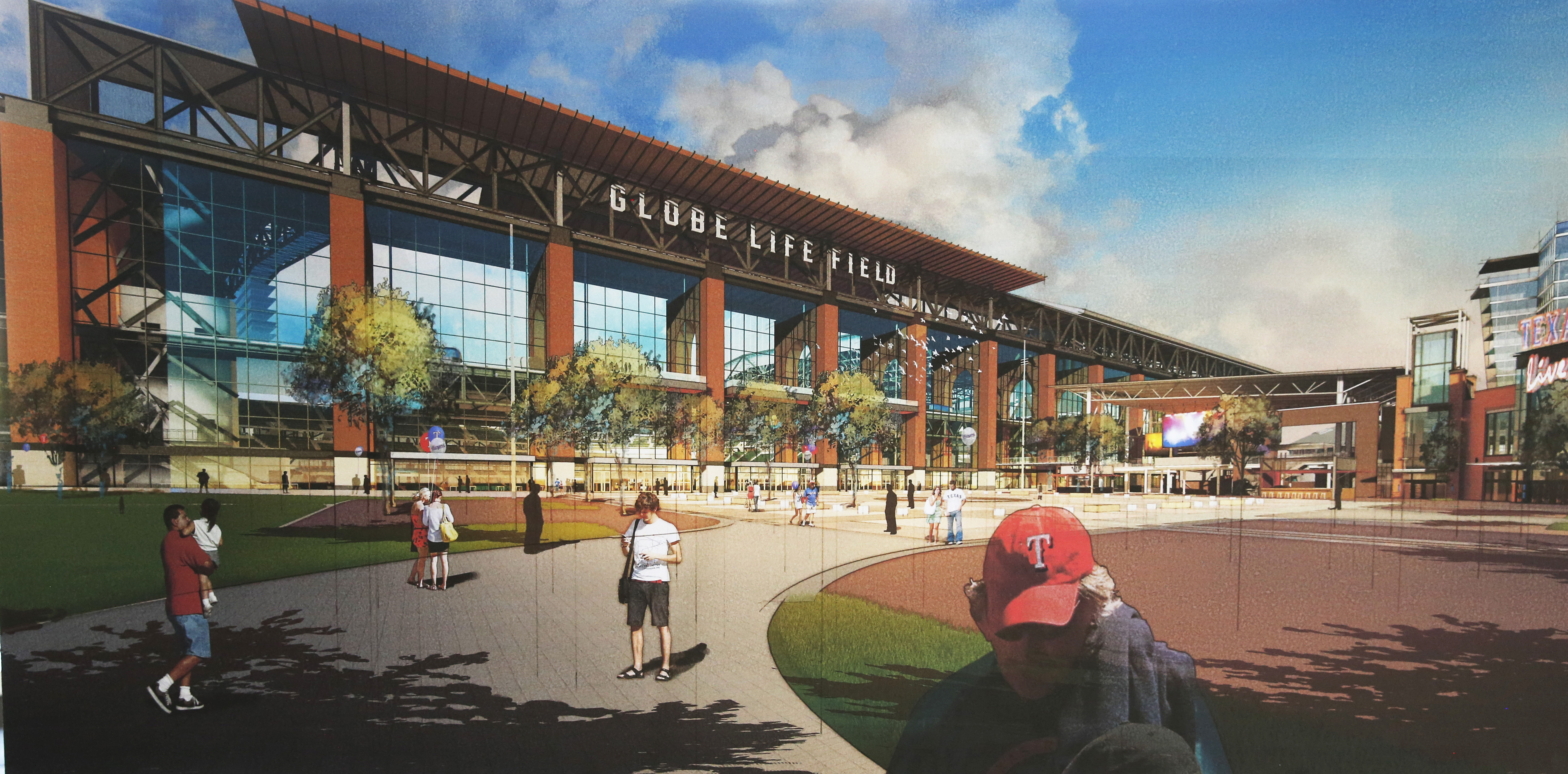 Rangers unveil renderings of new Globe Life Field, set to break ground next  week