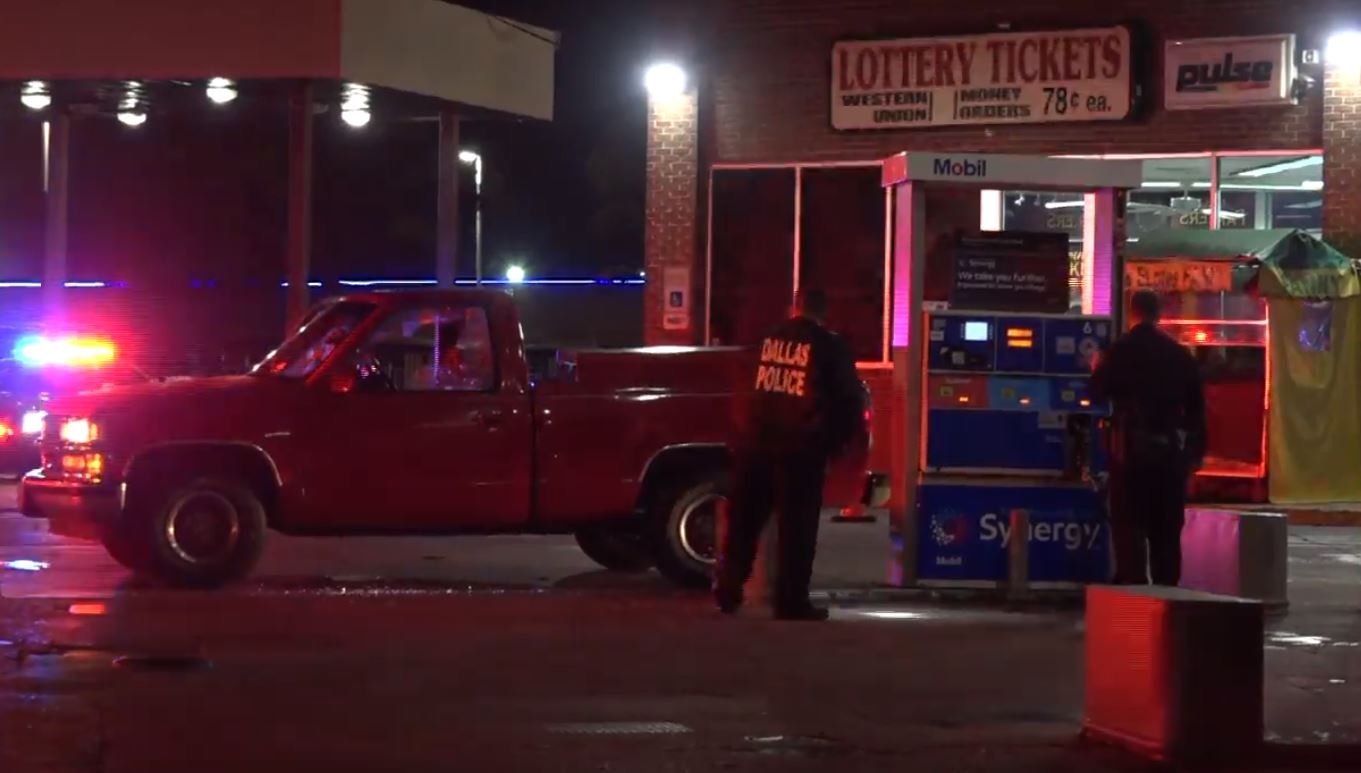 9yearold among 3 victims shot at Harry Hines gas station Crime