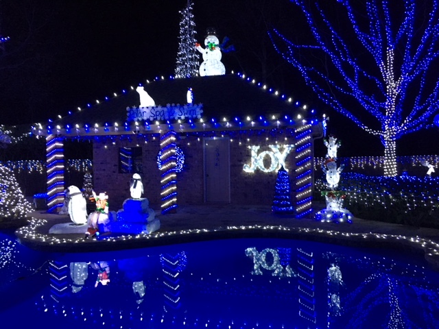 Blue, Blue Blue Blue Christmas. Blue LED Christmas lights are