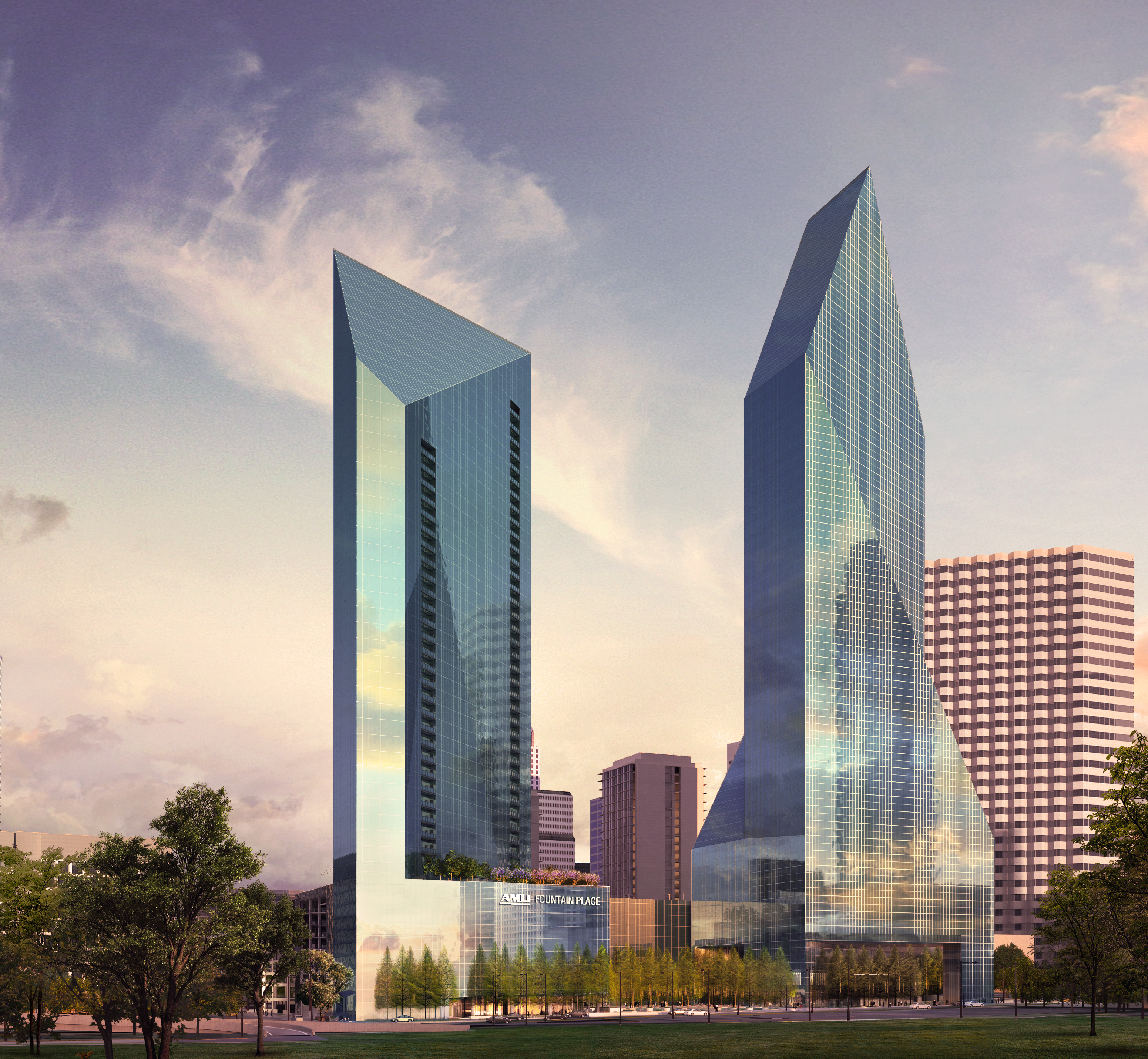 Dallas Iconic Fountain Place Tower Is Rocketing Into The 21st Century With Redo
