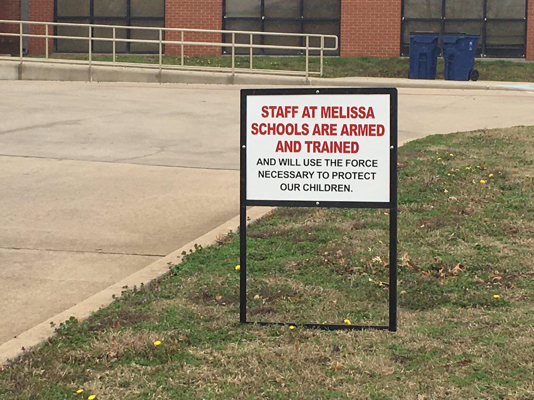 'Armed and trained': New warning signs go up at Melissa ISD schools