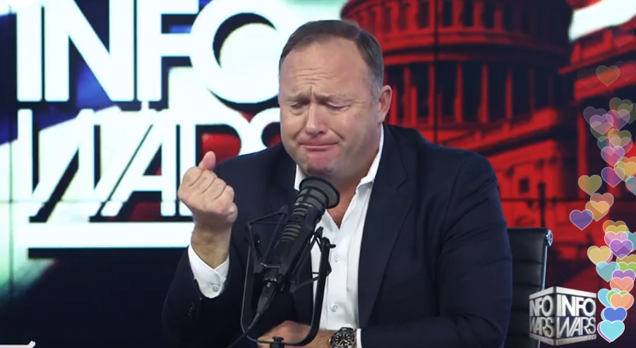 Conspiracy theorist Alex Jones weeps over Trump's Syria strikes: 'I just  feel like I had my best girlfriend break up with me'