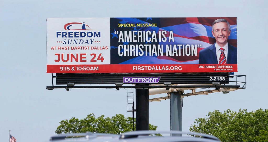 Image result for images of america is a christian nation billboard