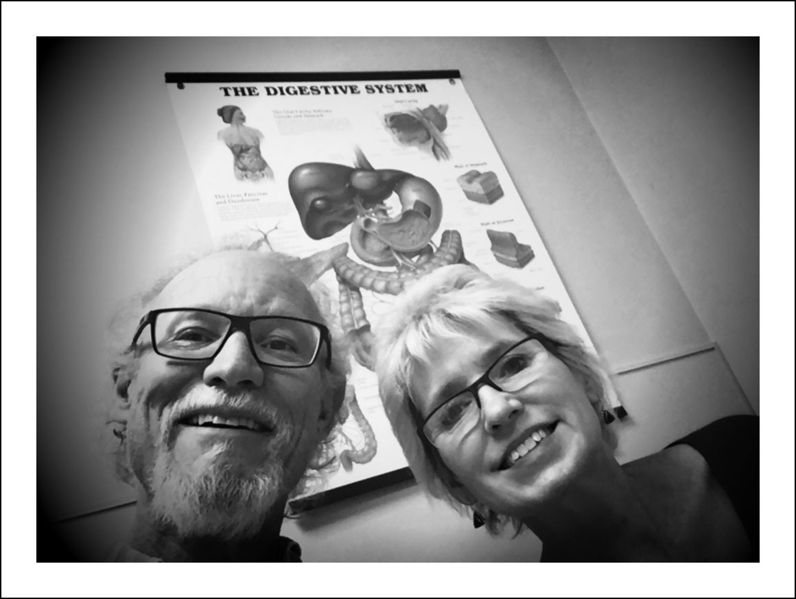 12/15/16 — Last post from the first trip to Houston and @mdandersoncancercenter to see Jaffer Ajani, the top esophageal cancer doc around. Here we sit Thursday late afternoon in his exam room waiting for the news about what Tuesday's PET scan showed. A while later we were really smiling, not forcing it. The forest is thick and I'm far from being out of the woods but some trees have fallen from my path. Both tumors have shrunk. Big nasty in the liver considerably so. Doc says do four more chemotherapy sessions in Dallas and return for further imaging and he'll present my case to the group to discuss next step. Radiation? Surgery? We'll see.(Guy Reynolds/Staff Photographer)
