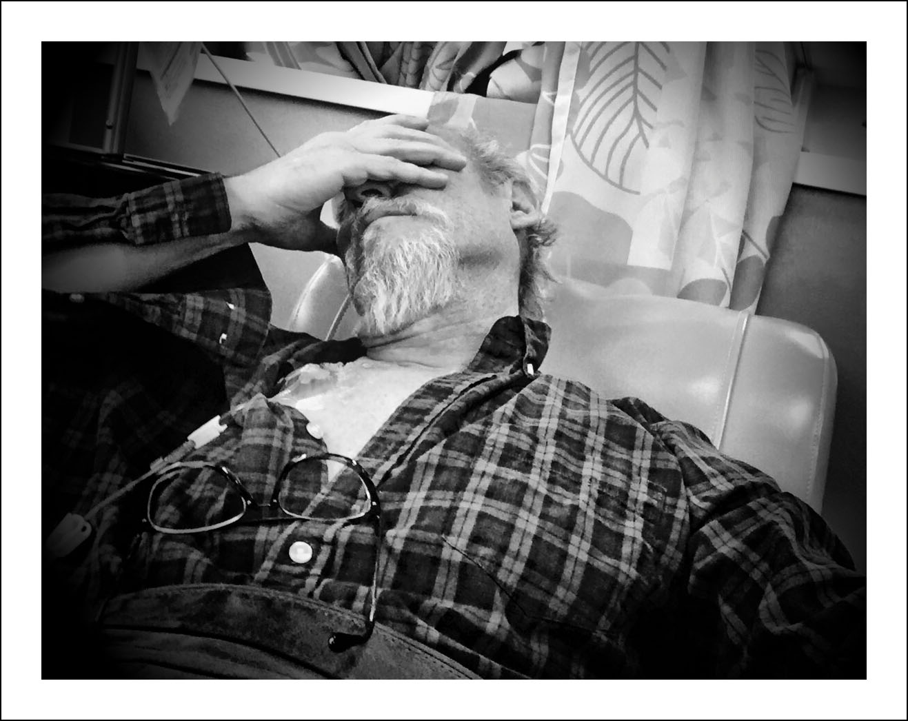 1/25/18 — Today I'm officially tired. Radiation at 9:15; Meals on Wheels at 10; labs at 10:45; Dr. Paulson at 11:30; chemo at 1:45. Up at 4:33 after 4 hrs 41 minutes of sleep (Fitbit knows) gotta get home for nap.(Guy Reynolds/Staff Photographer)