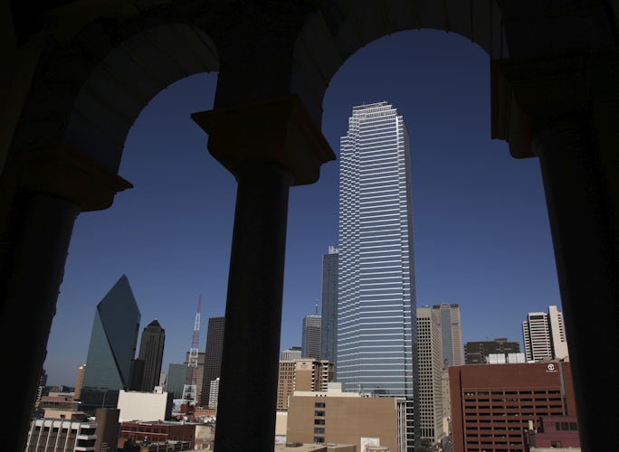 Dallas' Bank of America Plaza, downtown's tallest skyscraper, is for