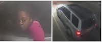 Police released these photos of a suspected vehicle and driver thought to be involved in a Feb. 9 robbery in Casa View.<br>(Dallas Police Department<br>)