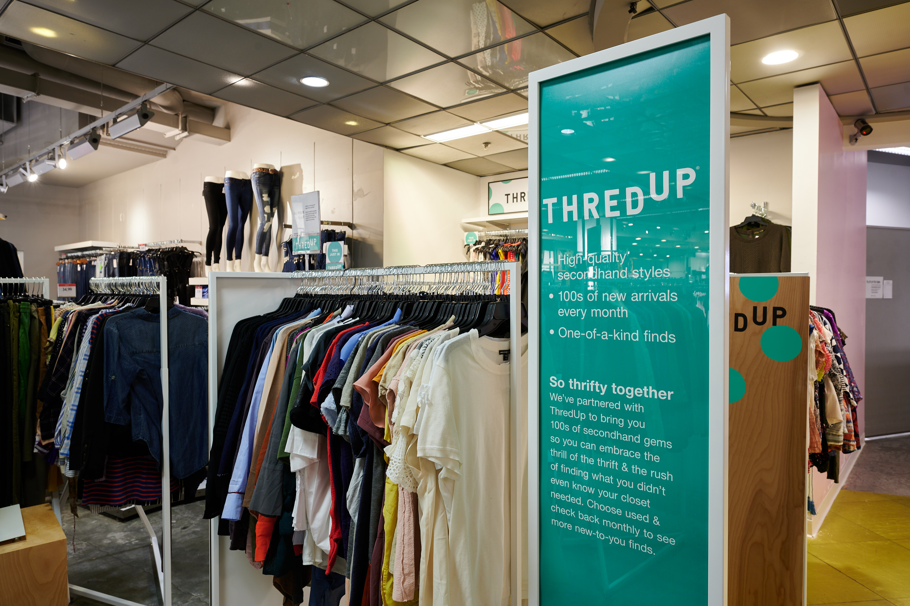 Thrifting with thredUP's Stage Stores Pop-Up