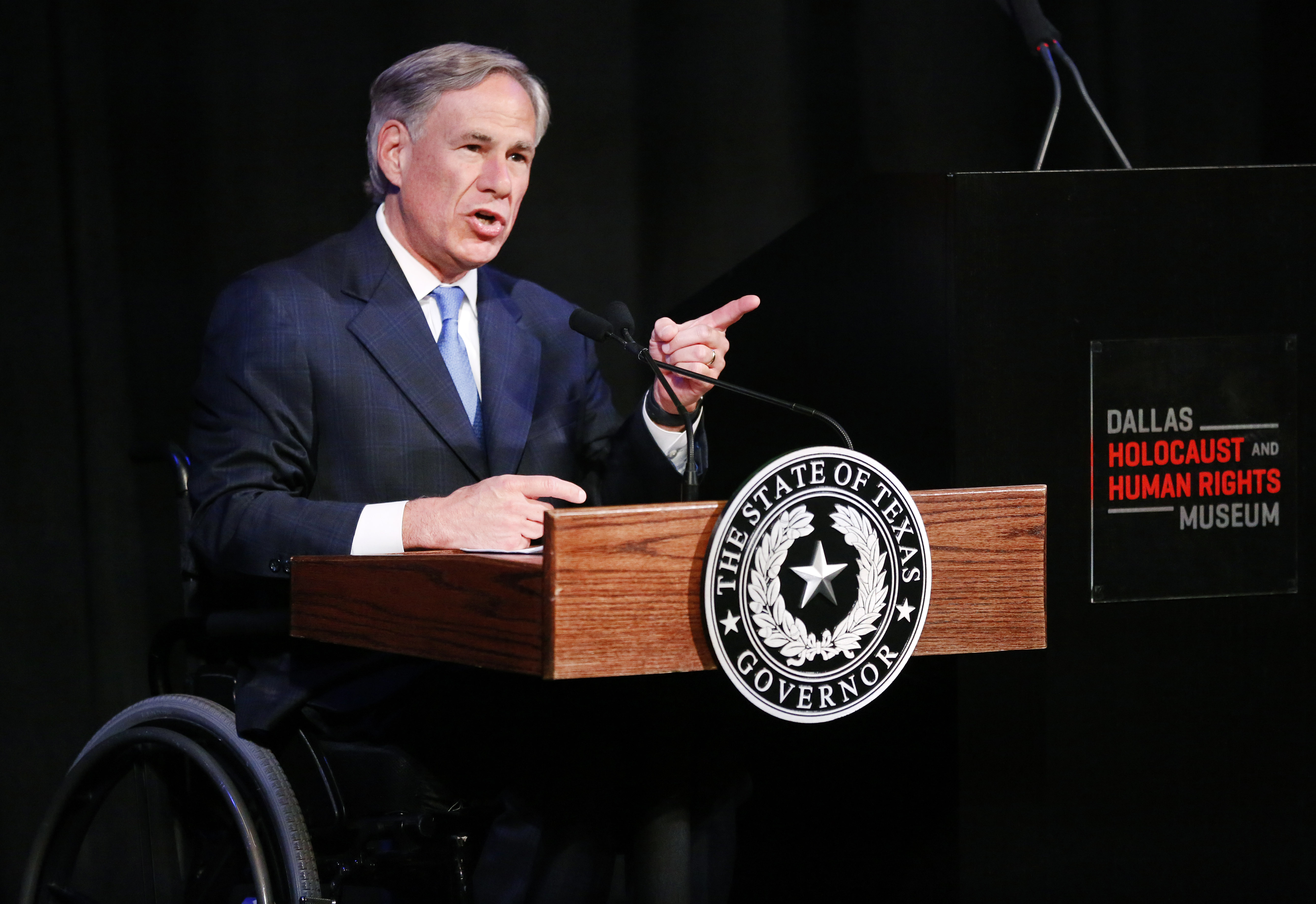 Texas Gov. Abbott poses for pictures with Astros World Series