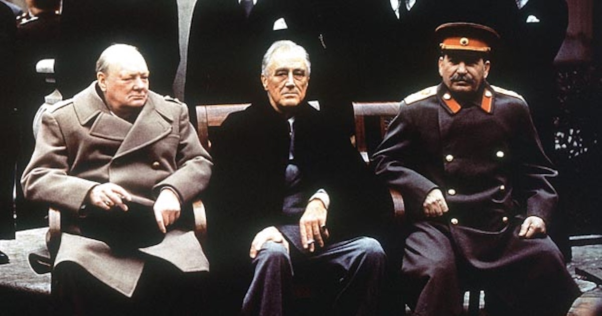Image result for churchil roosevelt and stalin