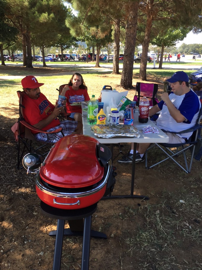 Tailgating tailing off at today's Texas Rangers playoff game News