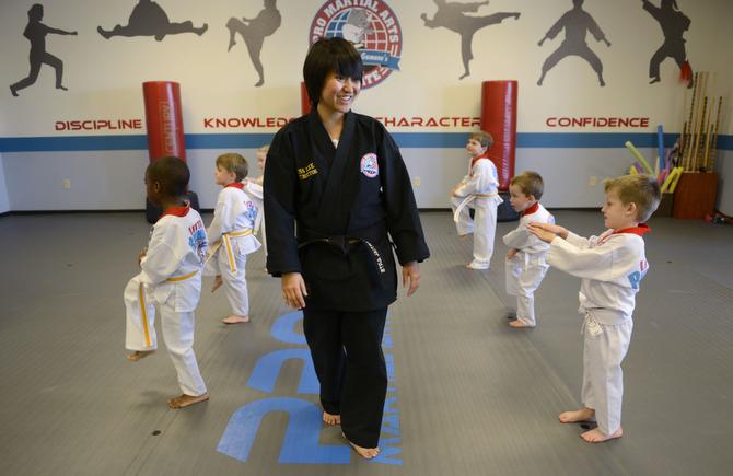 Youth karate classes at Lakewood's PRO Martial Arts centered on respect