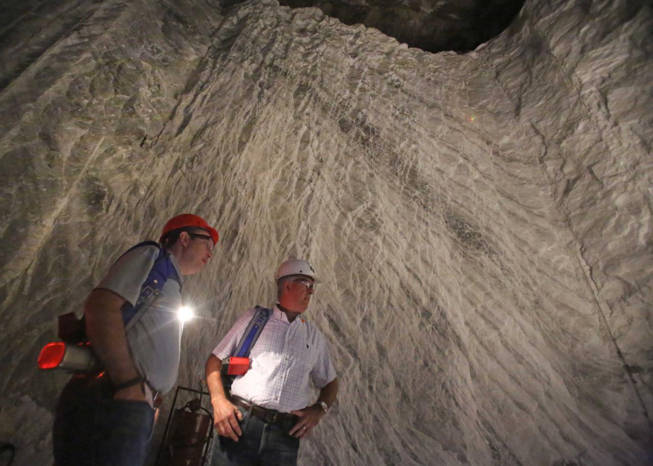 Inside the breathtaking tunnels of Grand Saline's Morton Salt Mine