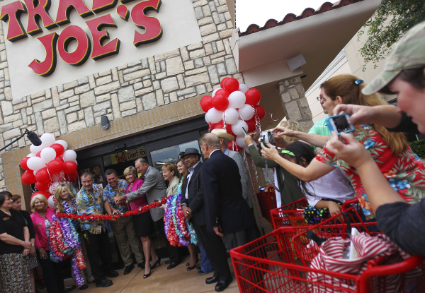 Photos The wild scene as the area's first Trader Joe's store opens in