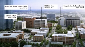 Bank of America Plaza hopes to build a huge parking garage downtown