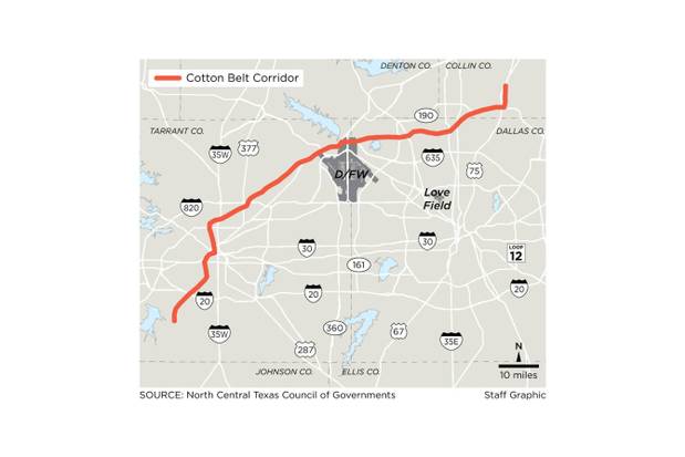 Dallas City Council members argue about DART's Cotton Belt plans